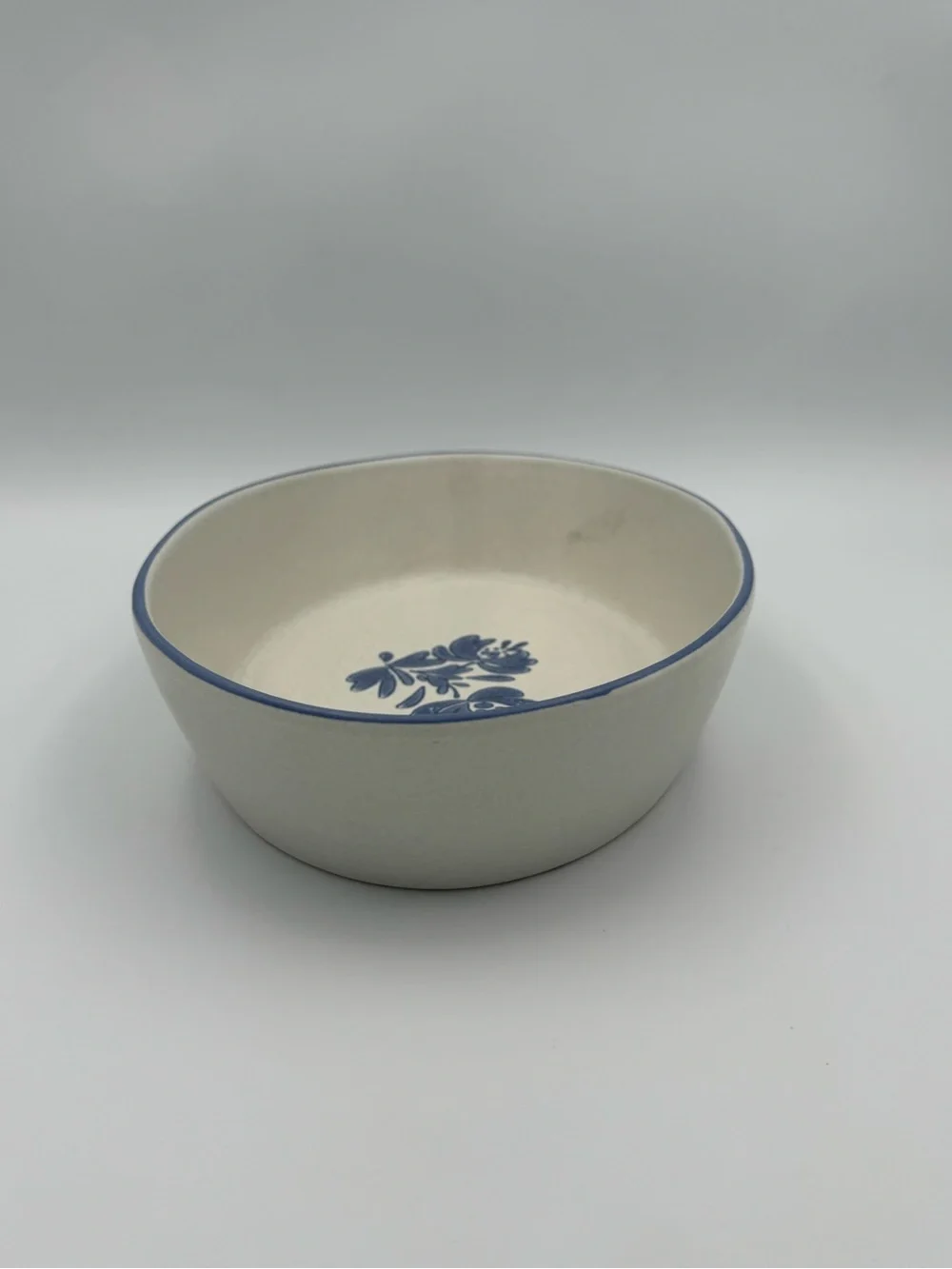 Pfaltzgraff Yorktowne Oval Baking Dish 241 Blue Floral‎ Stoneware USA